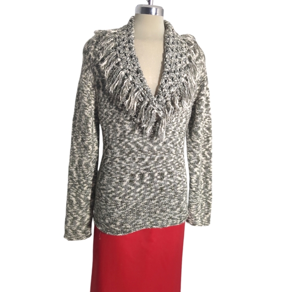 SPANNER Grey and white Sweater Size M - Picture 14 of 14